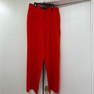 The Limited High-Rise Wide Leg Pants in Bold Red